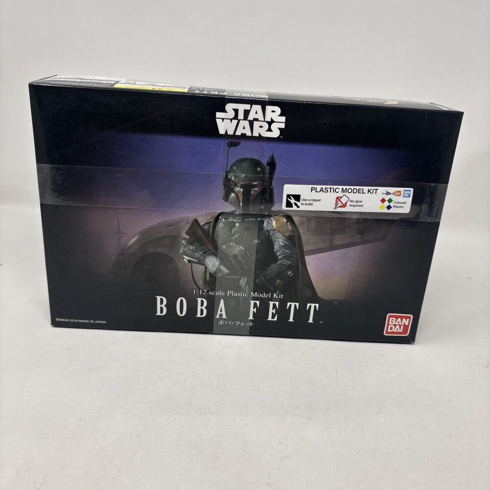 Bandai Star Wars Boba Fett 1:12 Scale Plastic Model Kit 2015 NIB Sealed
